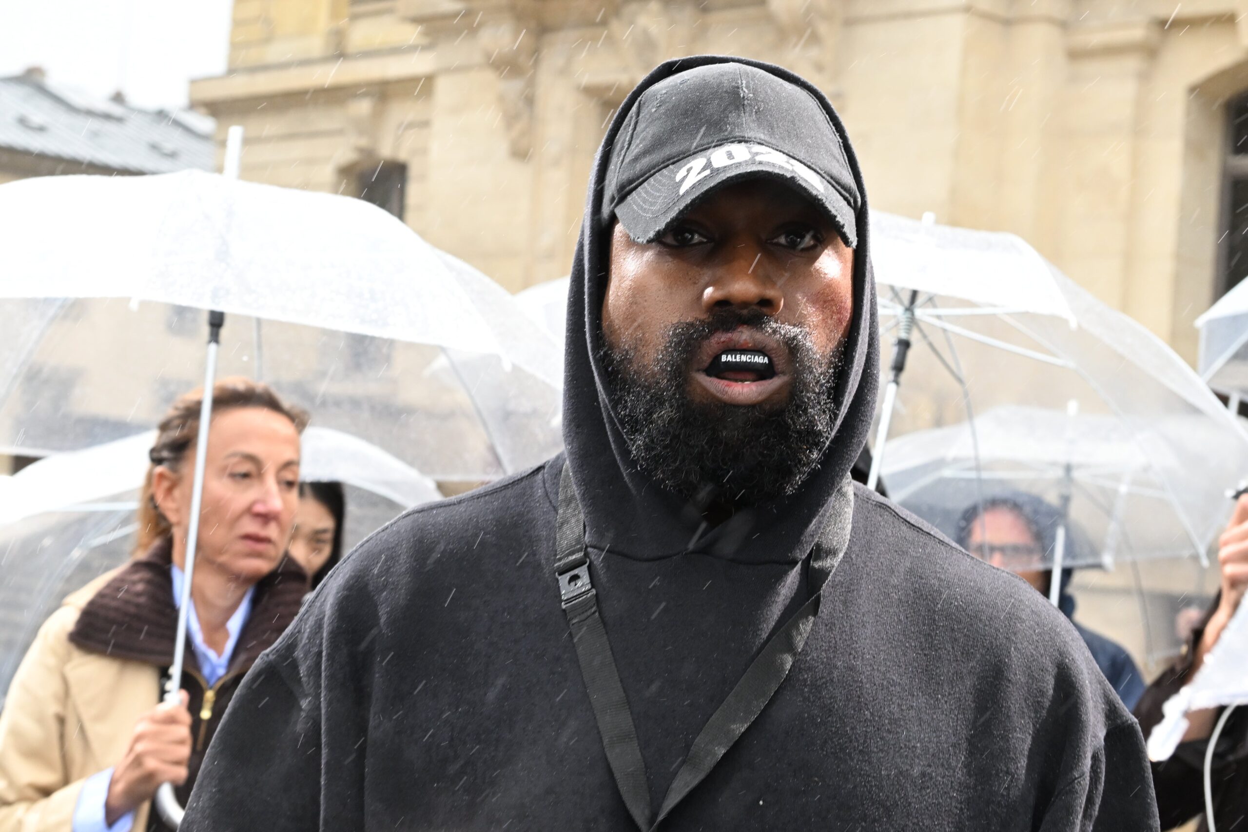 Kanye West attends the Givenchy Womenswear Spring/Summer 2023 show as part of Paris Fashion Week on October 02, 2022 in Paris, France. Photo: Getty Images Stephane Cardinale - Corbis