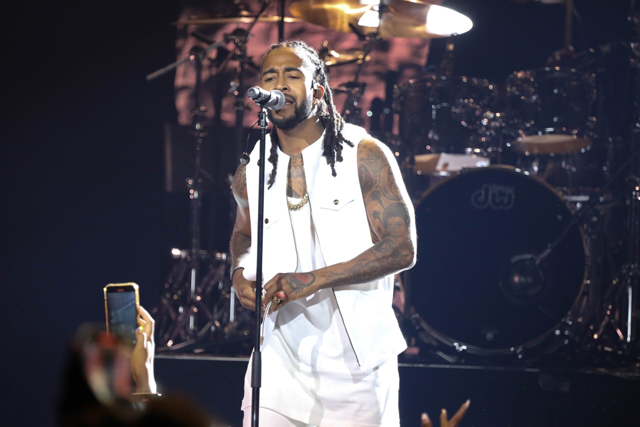 Omarion performs onstage during the Femme It Forward Serenade at MGM National Harbor on July 29, 2022 in National Harbor, Maryland. Photo: Getty Images Brian Stukes
