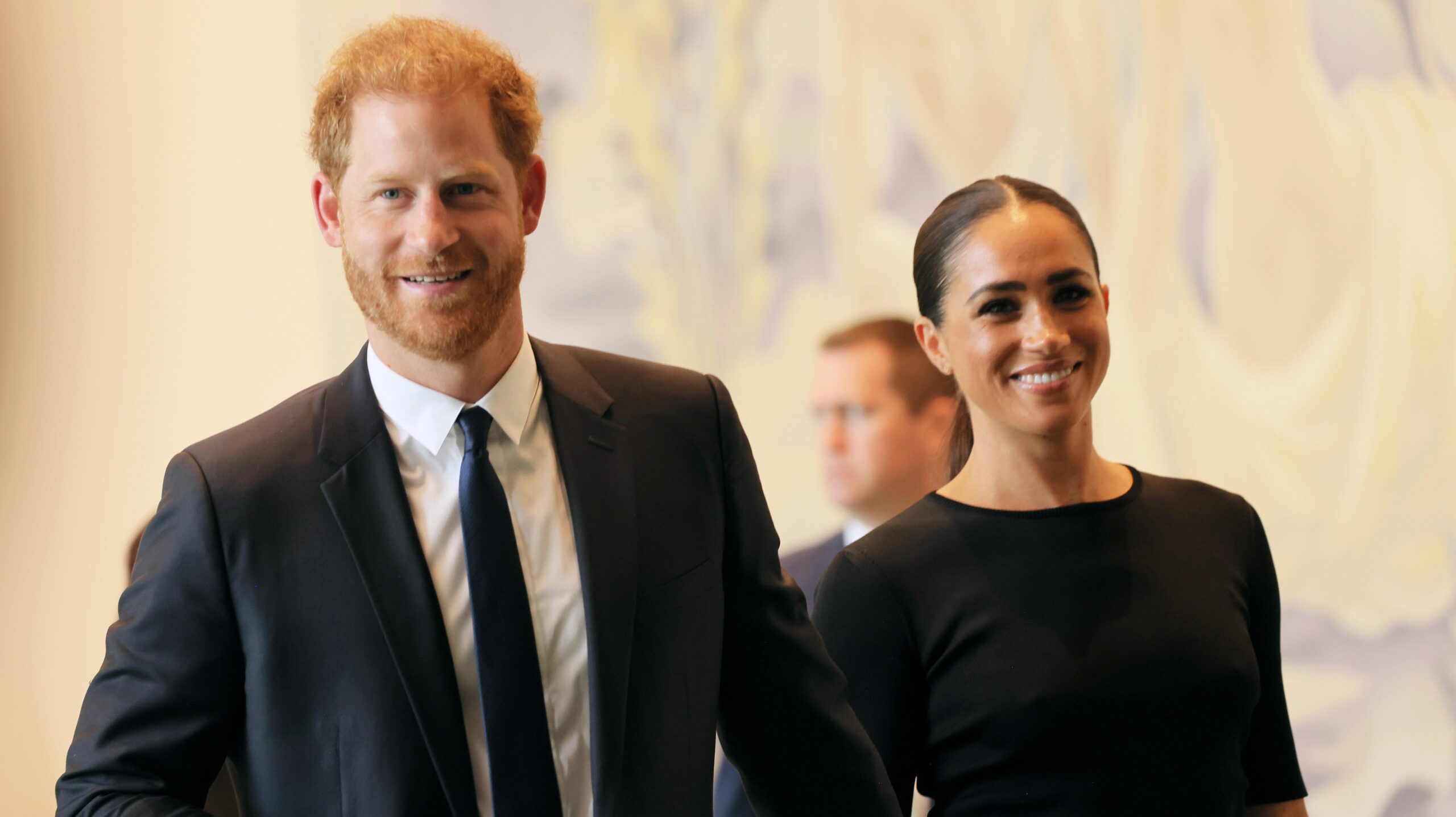 Prince Harry, Duke of Sussex and Meghan, Duchess of Sussex arrive at the United Nations Headquarters on July 18, 2022 in New York City. Photo: Getty Images Michael M. Santiago