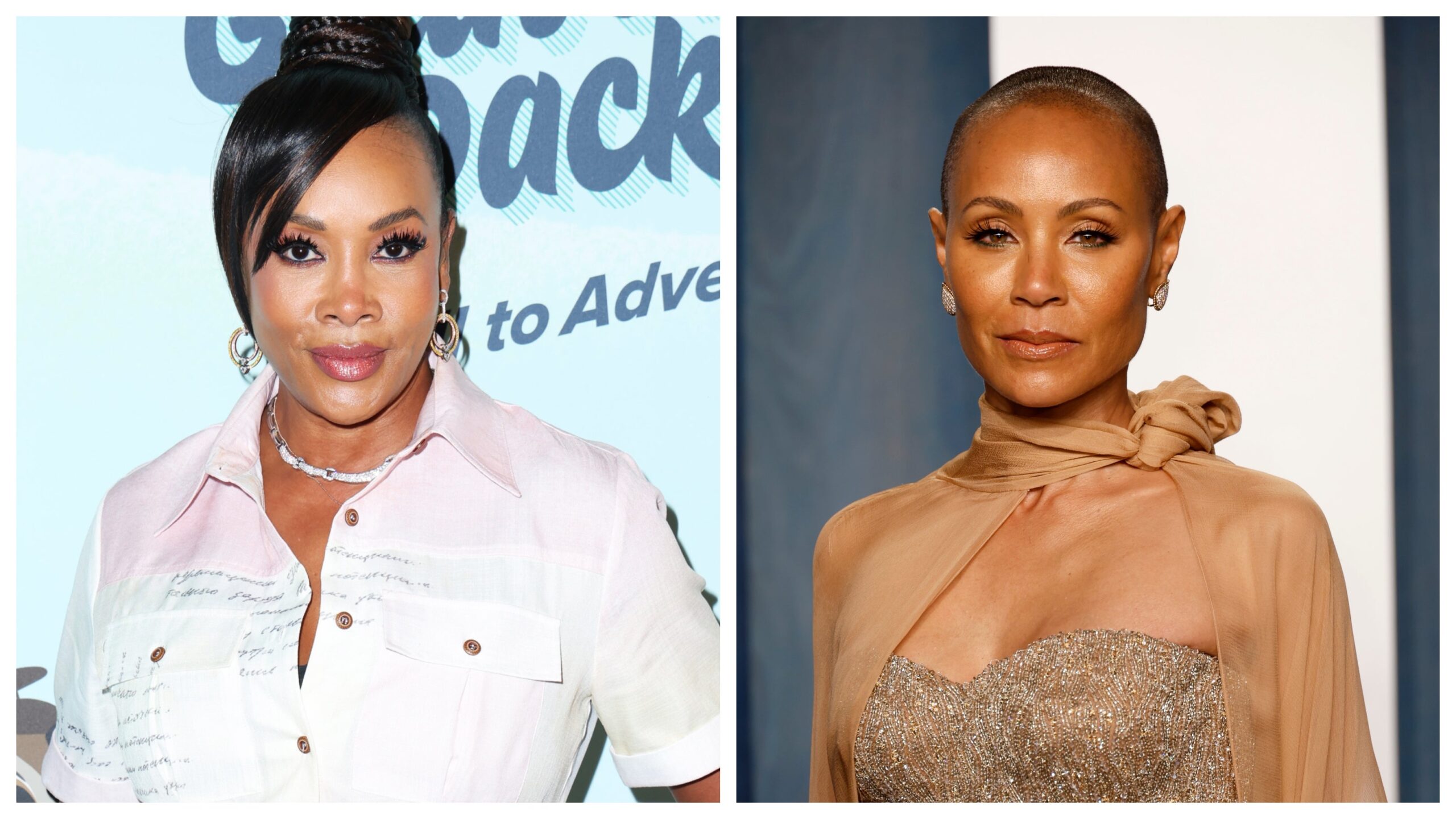 Vivica Fox, left; Jada Pinkett Smith. Photo: Getty Images Phillip Faraone/Frazer Harrison