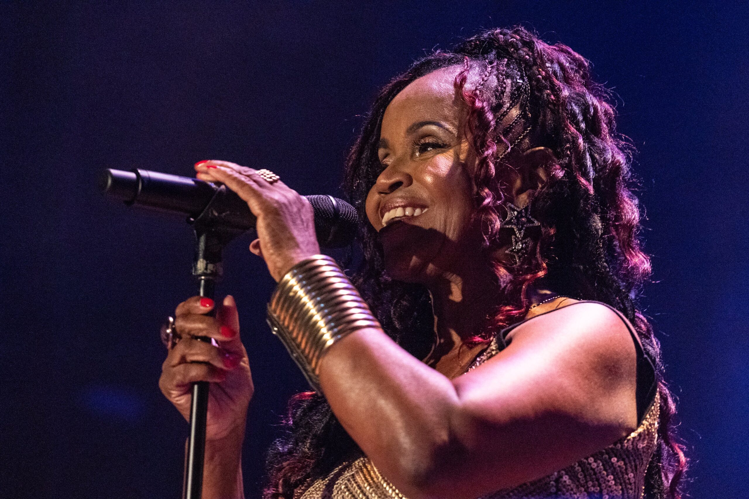 PP Arnold performs on stage at Islington Assembly Hall on October 11, 2019 in London, England. Photo: Getty Images Lorne Thomson