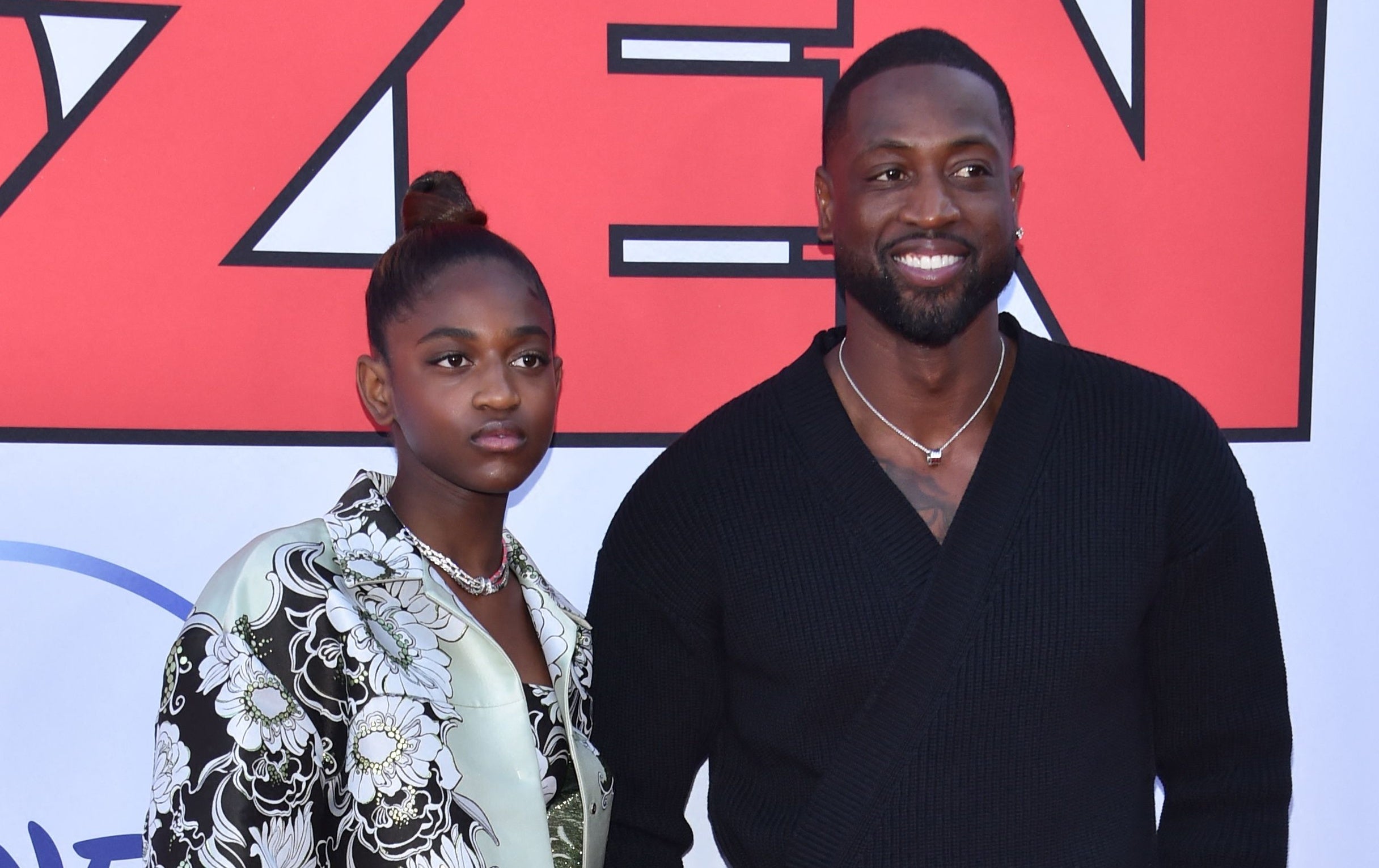 Dwayne Wade (R) and his daughter Zaya Wade arrive for the “Cheaper by the Dozen” Disney premiere at the El Capitan theatre in Hollywood, California, March 16, 2022. (Photo by Chris Delmas / AFP) (Photo by CHRIS DELMAS/AFP via Getty Images) Photo: Getty Images Chris Delmas