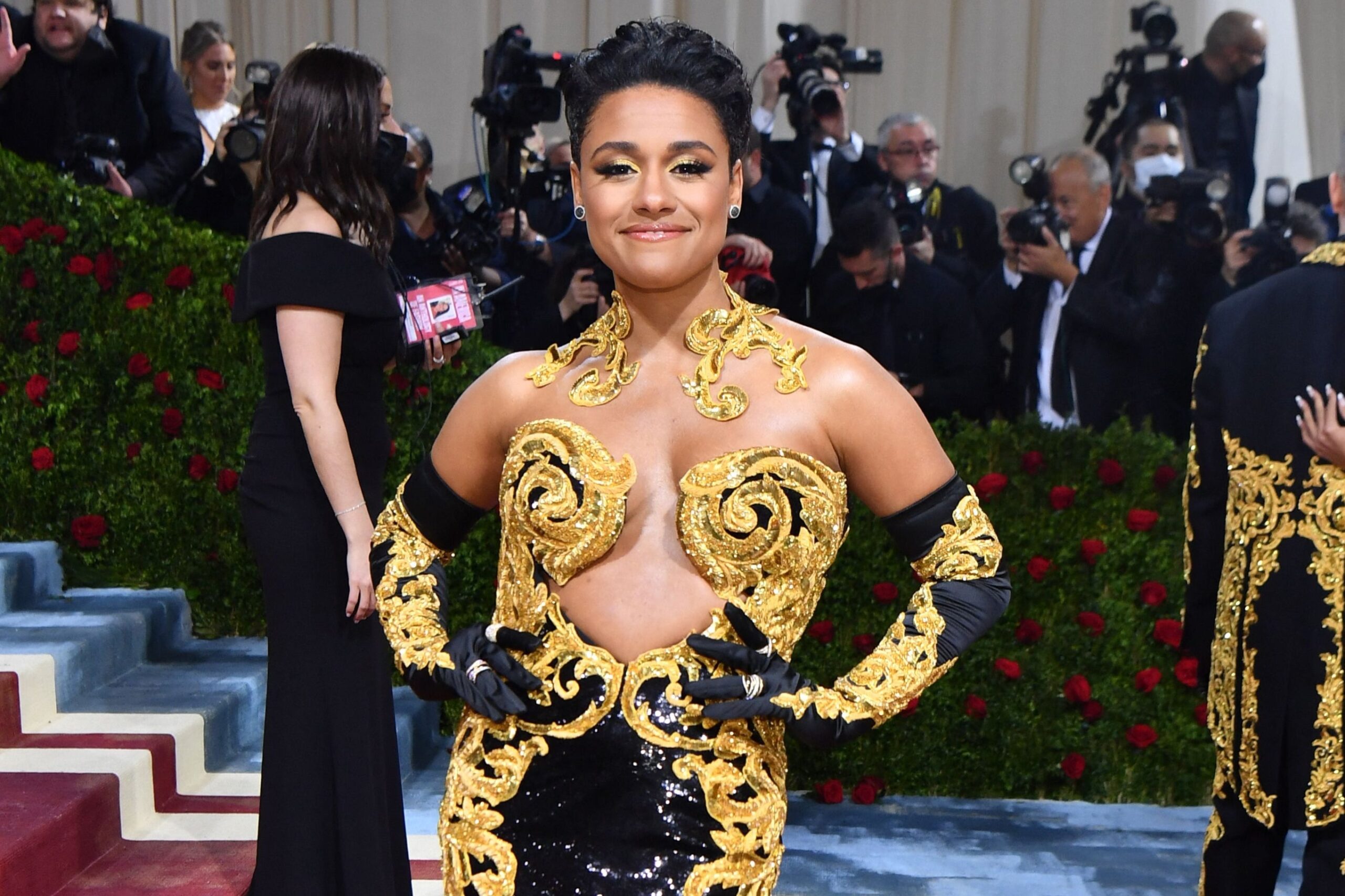 Ariana DeBose arrives for the 2022 Met Gala at the Metropolitan Museum of Art on May 2, 2022, in New York. Photo: Getty Images ANGELA WEISS/AFP