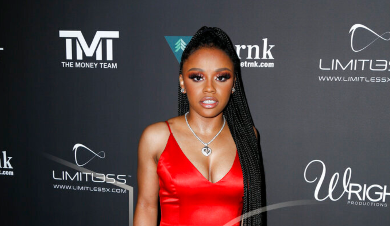 yanna “Yaya” Mayweather walking the red carpet at Floyd Mayweather’s 43rd Birthday Celebration held at Sunset Eden on February 21, 2020 in Los Angeles, California USA. Photo: AP Parisa Afsahi/Sipa USA