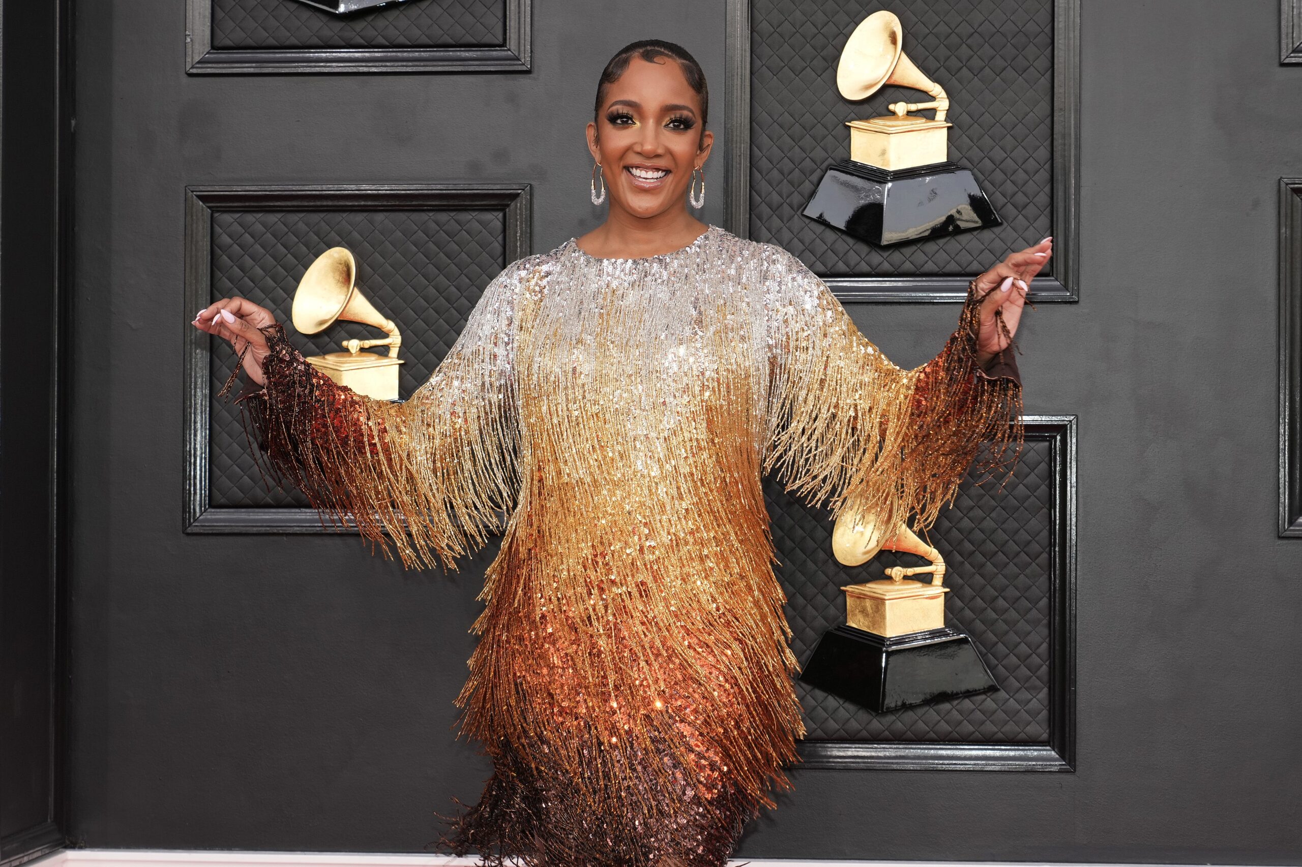 Country artist Mickey Guyton at the 64th Annual GRAMMY Awards Photo: Getty Images Jeff Kravitz