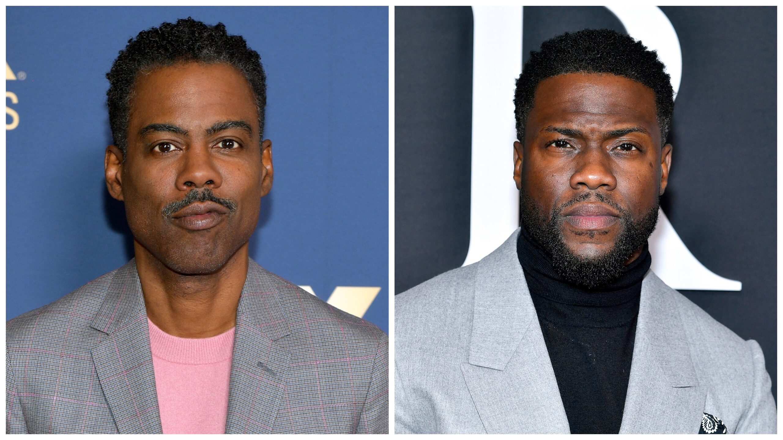 Chris Rock, left; Kevin Hart. Photo: Getty Images Matt Winkelmeyer/ Roy Rochlin for Netflix
