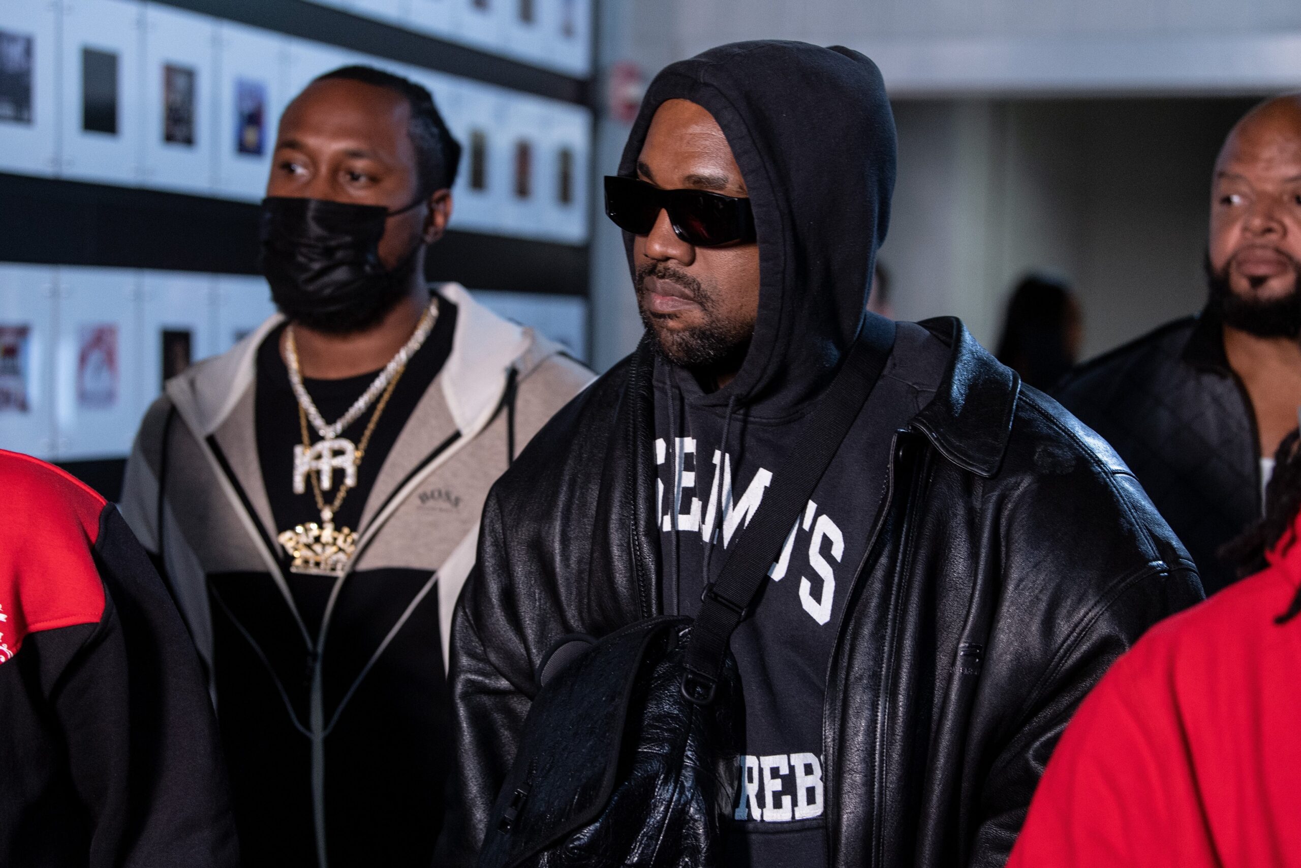 Ye arrives to the arena for the fight between Jamel Herring and Shakur Stevenson at State Farm Arena on October 23, 2021 in Atlanta, Georgia. (Photo by Brandon Magnus/Getty Images) Photo: Getty Images Brandon Magnus