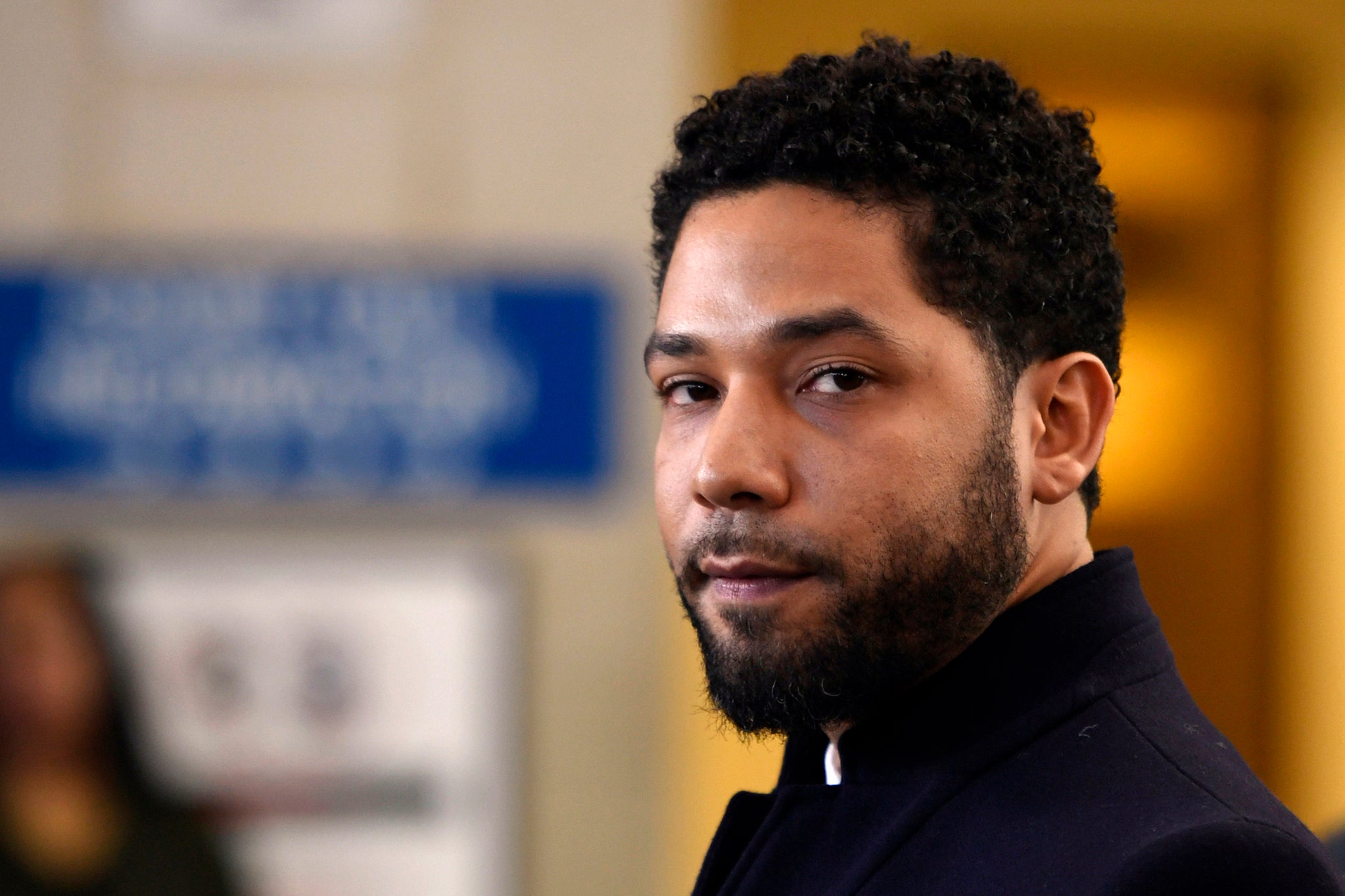 In this March 26, 2019, file photo, actor Jussie Smollett talks to the media before leaving Cook County Court after his charges were dropped in Chicago. A special prosecutor decided to prosecute Smollett again, 11 months after county prosecutors dropped charges that the “Empire” actor hired two men to fake the attack to further his career. Photo: AP Paul Beaty