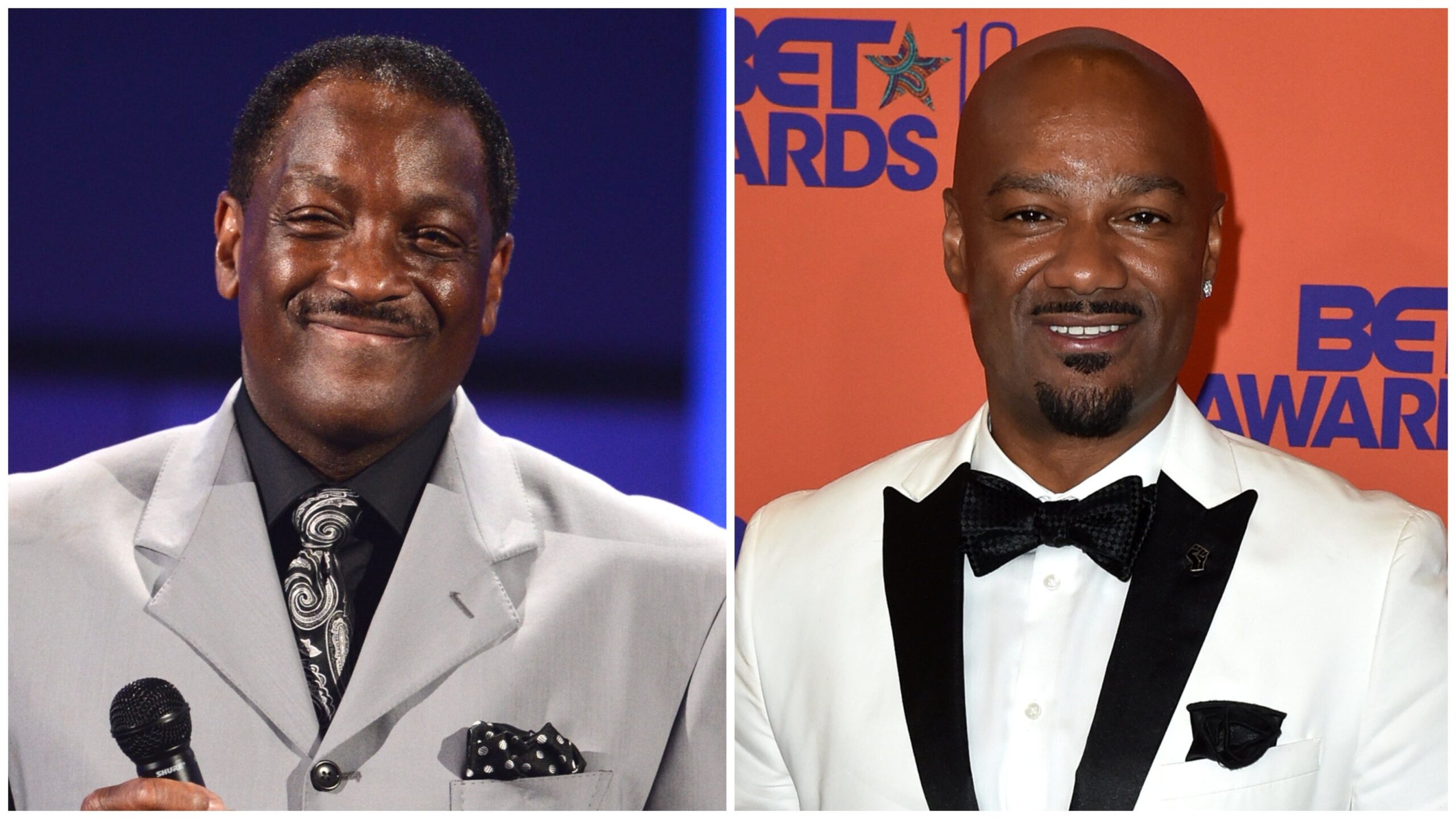 Donnie Simpson, left; Big Tigger. Photo: Getty Images Michael Buckner for BET/Aaron J. Thornton for BET