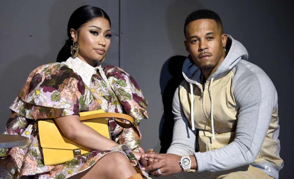 Nicki Minaj and Kenneth Petty attend the Marc Jacobs Fall 2020 runway show during New York Fashion Week on February 12, 2020 in New York City. Photo: Getty Images Dimitrios Kambouris for Marc Jacobs