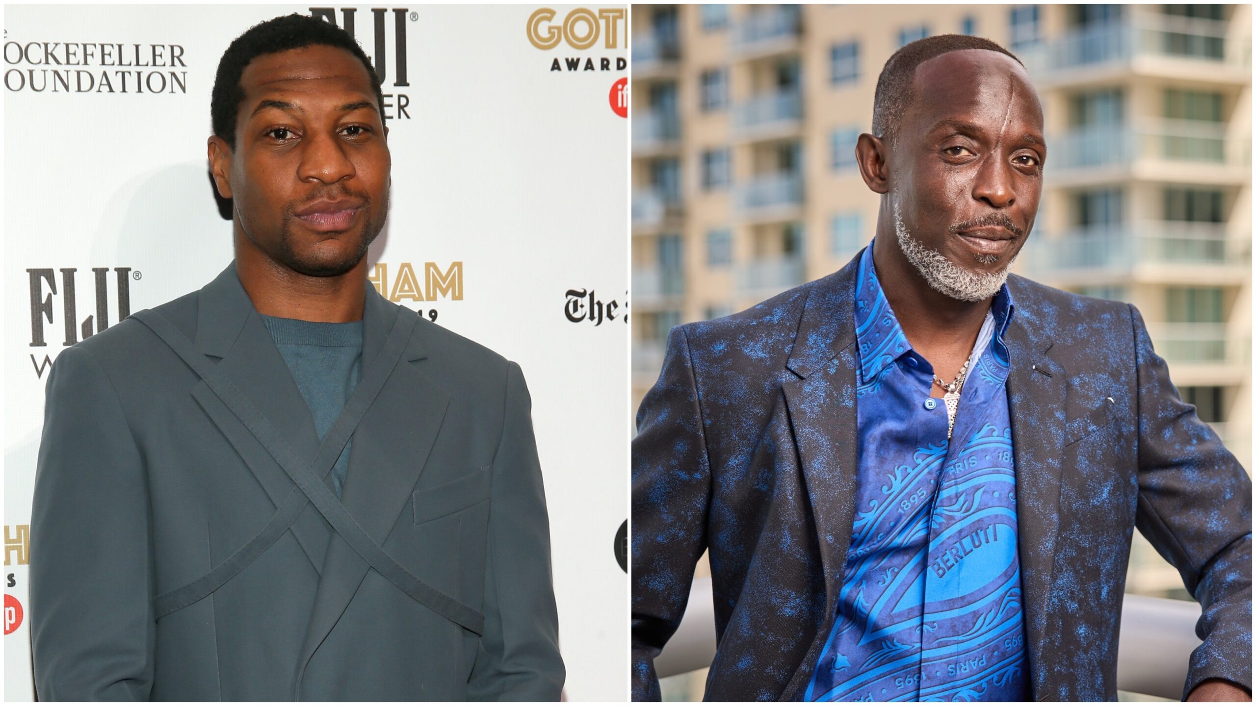 Jonathan Majors, left; Michael K. Williams Photo: Getty Images Jemal Countess for IFP/Rodrigo Varela