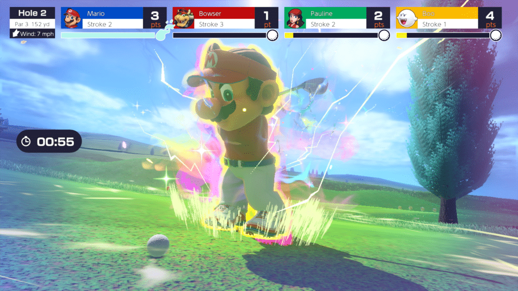 Sometimes you just have to go super saiyan on a golf ball Image: Nintendo
