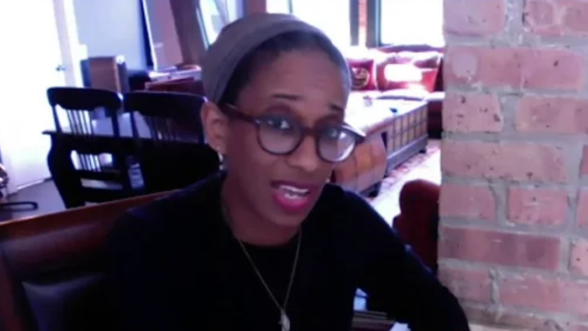 Black Music Action Coalition co-president Binta N. Brown. Screenshot: YouTube