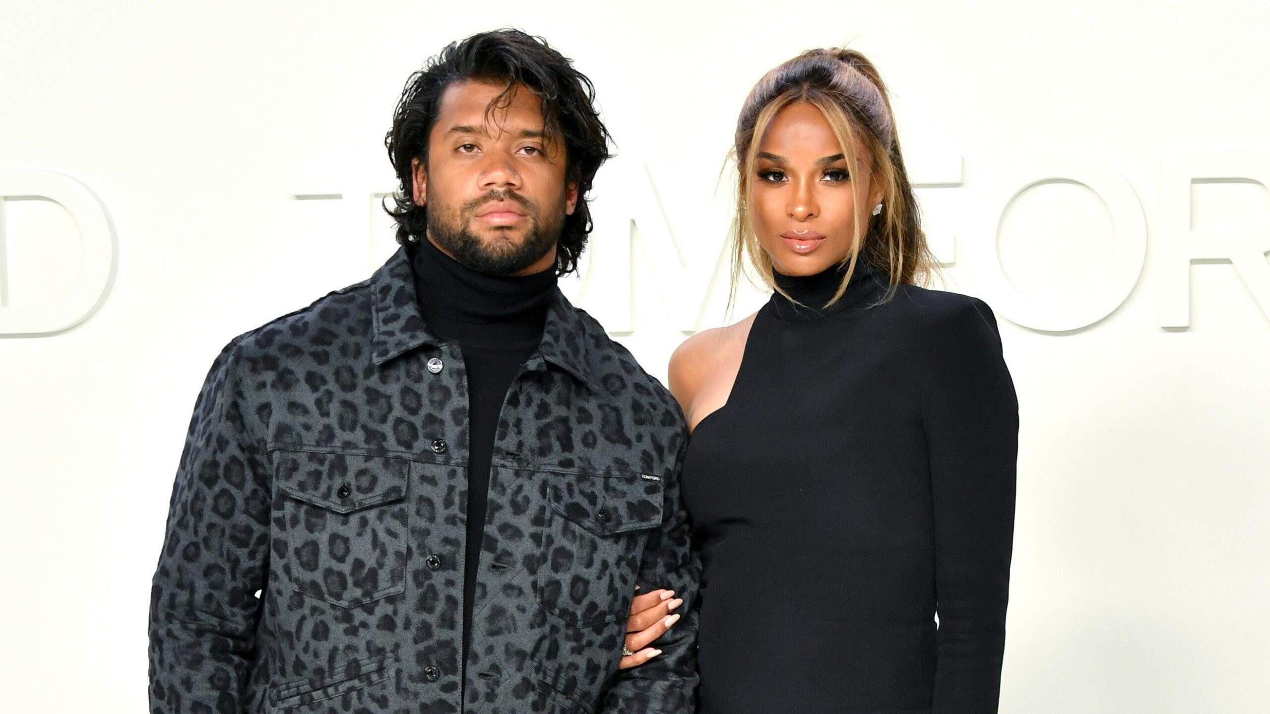 Russell Wilson and Ciara attend the Tom Ford AW20 Show at Milk Studios on February 07, 2020 in Hollywood, California. Photo: Getty Images Amy Sussman