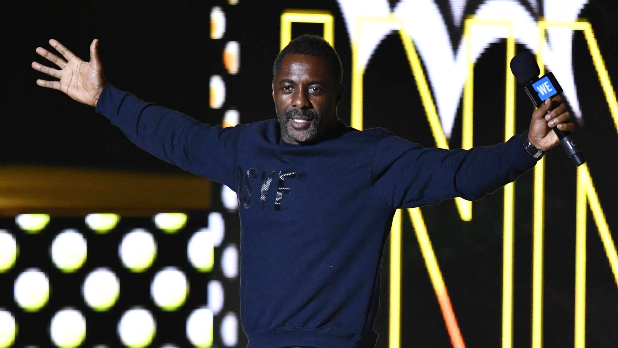 Idris Elba speaks onstage during WE Day UK 2020 at The SSE Arena, Wembley on March 04, 2020, in London, England. Photo: Getty Images Gareth Cattermole