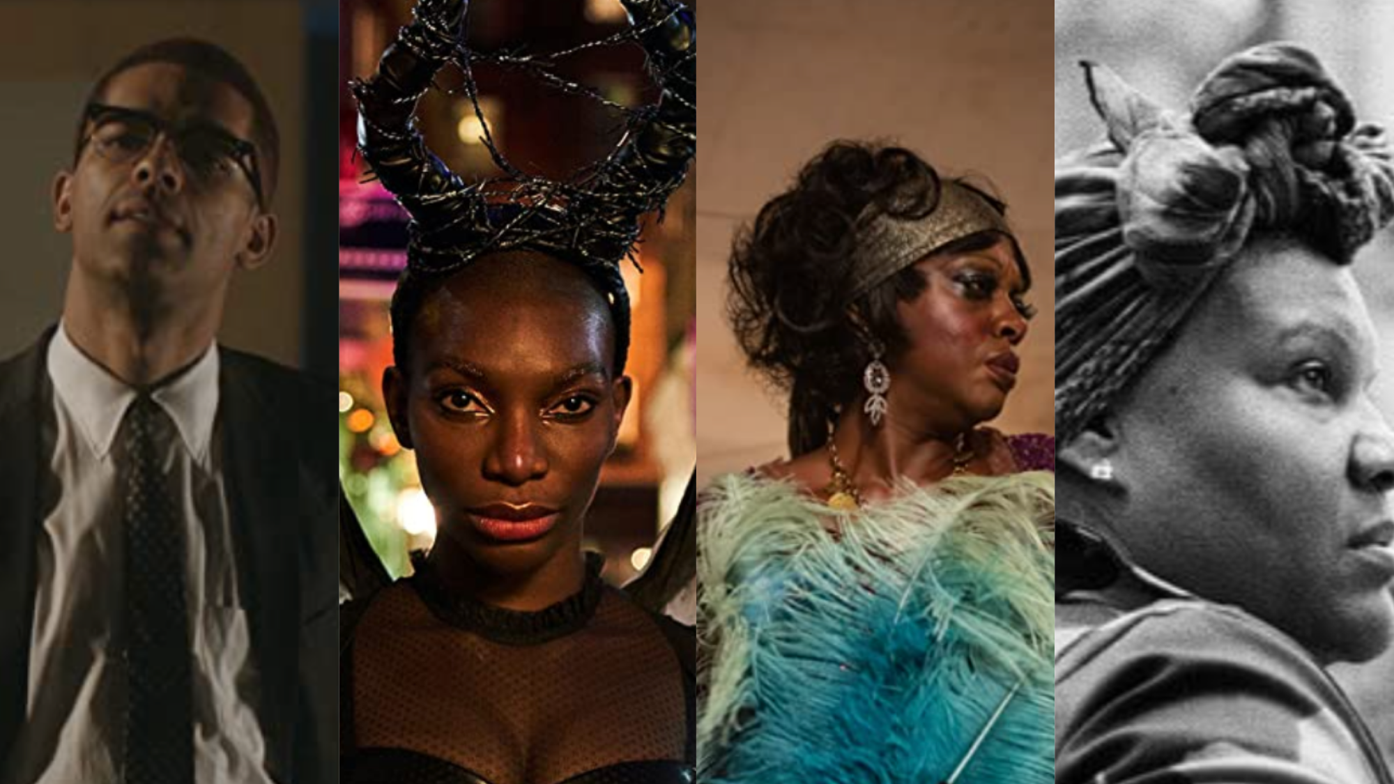One Night In Miami (2020), left, I May Destroy You (2020), Ma Rainey’s Black Bottom (2020), The Forty-Year-Old Version (2020) Photo: Amazon Prime Video