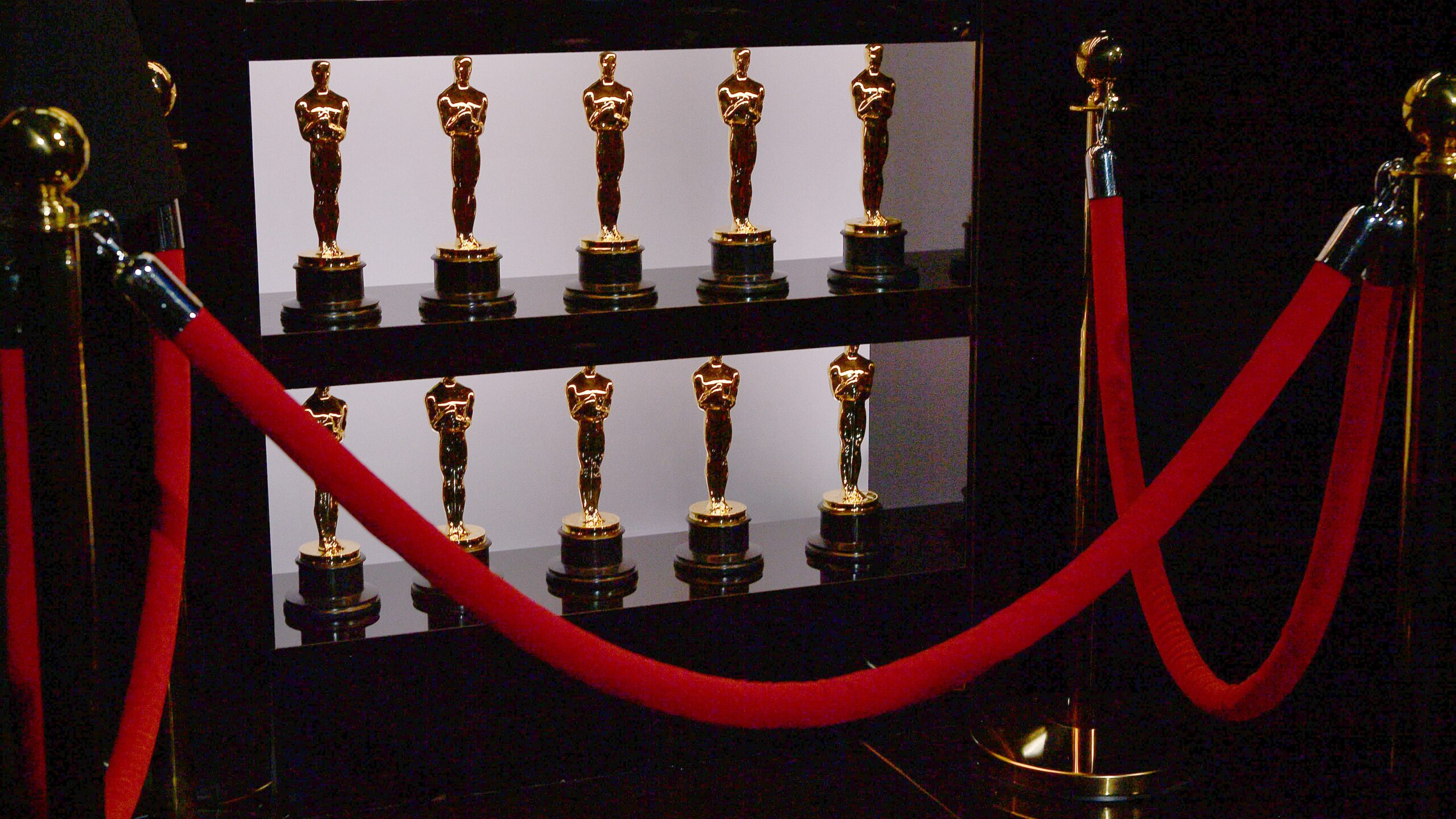 Oscars statuettes are on display backstage during the 92nd Annual Academy Awards on February 09, 2020. Photo: Getty Images Richard Harbaugh - Handout/A.M.P.A.S. via Getty Images