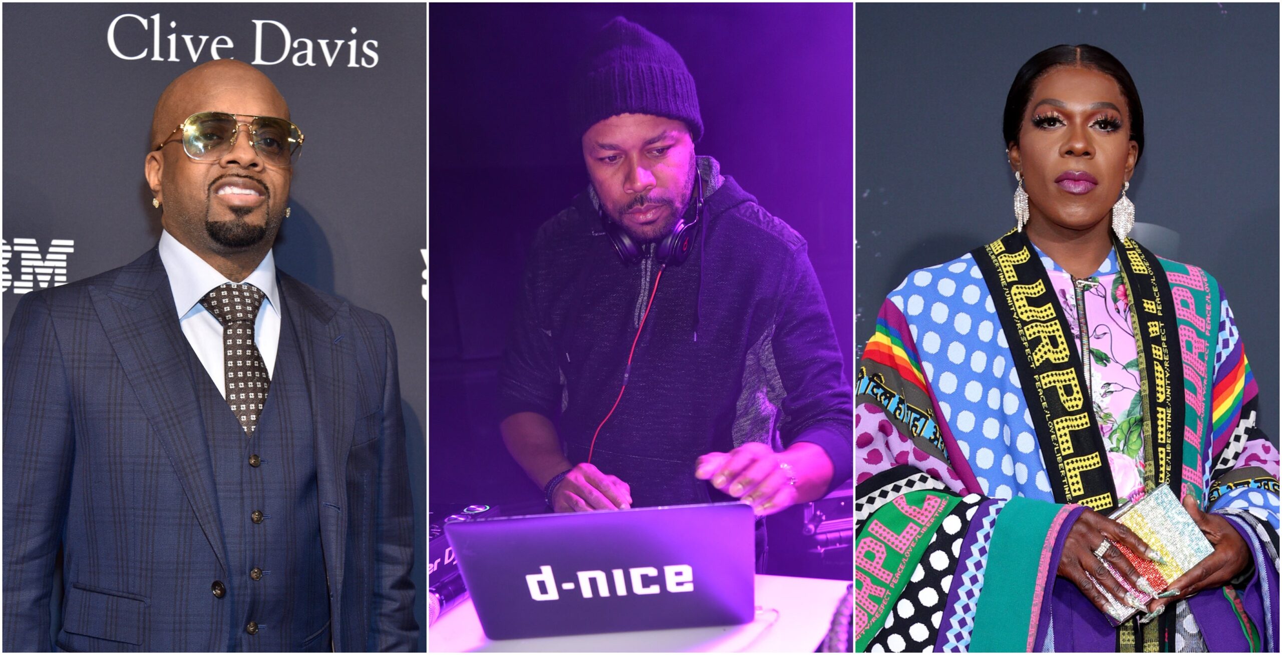 From L to R: Jermaine Dupri, D-Nice and Big Freedia are taking part in virtual events this weekend. Photo: Getty Images Gregg DeGuire