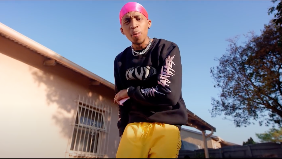 Tshego, in the video for his song “No Ties.” Screenshot: YouTube OfficialTshego
