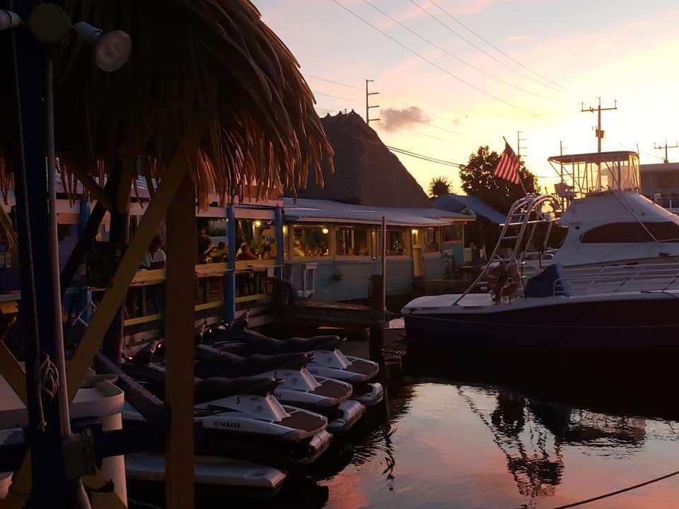Porky's Bayside Restaurant and Marina in Marathon, Florida Florida