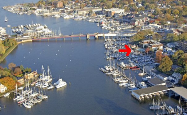 Spa Creek Boat Slips for Rent in Private Marina Next to Draw Bridge