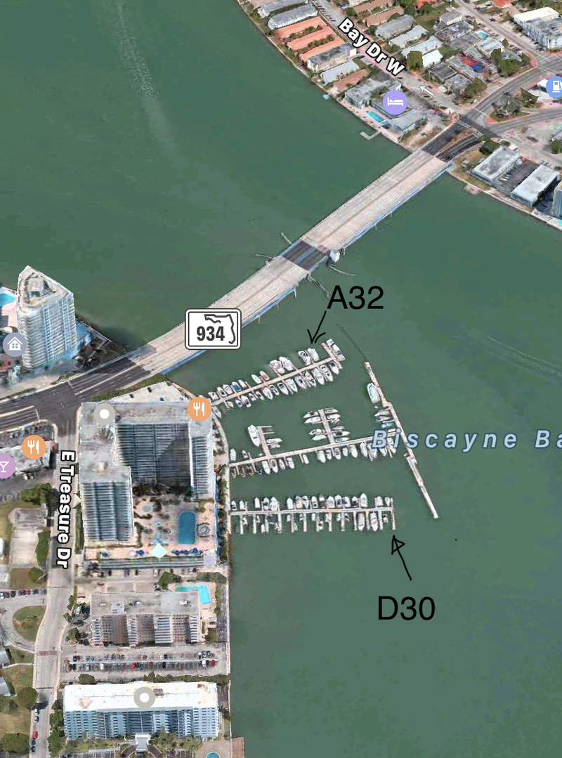 Private Boat Slip Miami FL Yacht Club SnagASlip