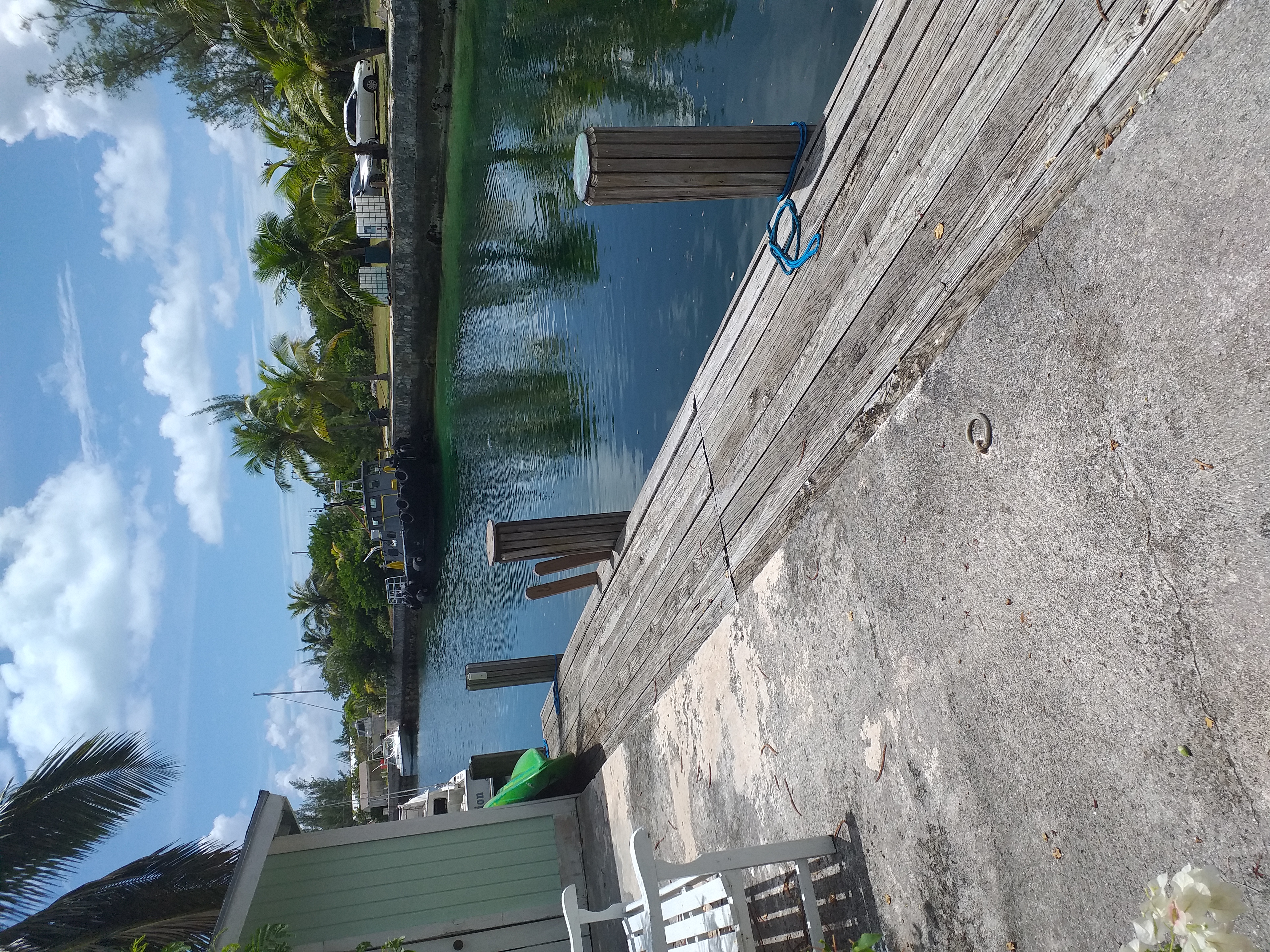 Private dock on canal in Coral Harbour