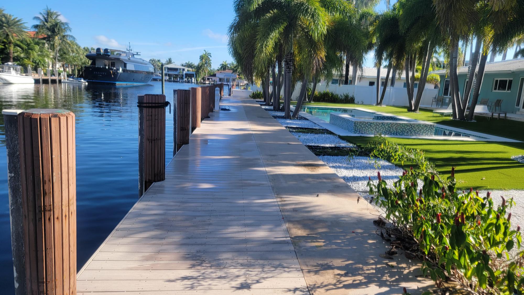 110' Dock with Power & Water