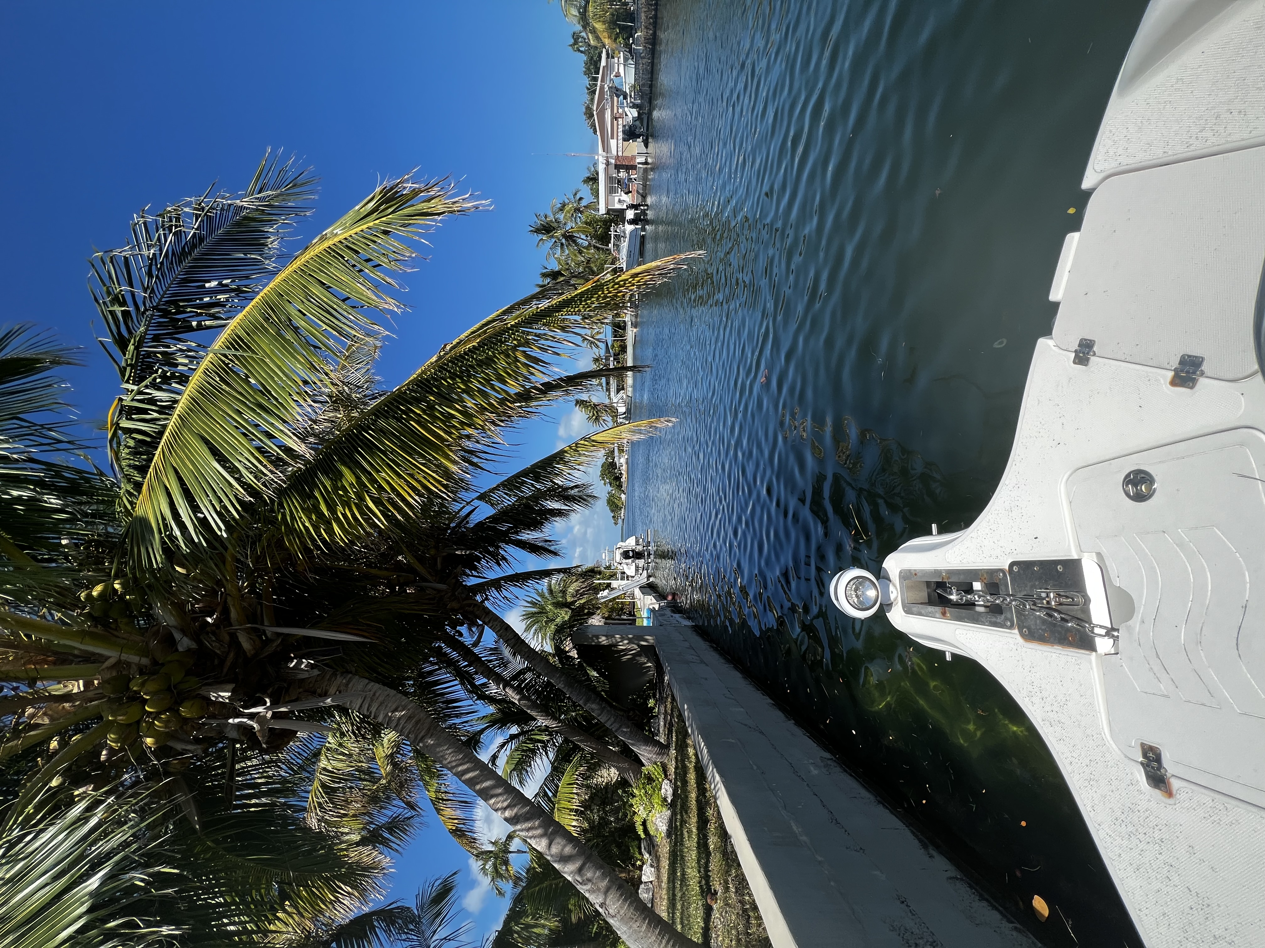 Private residential slip on canal 