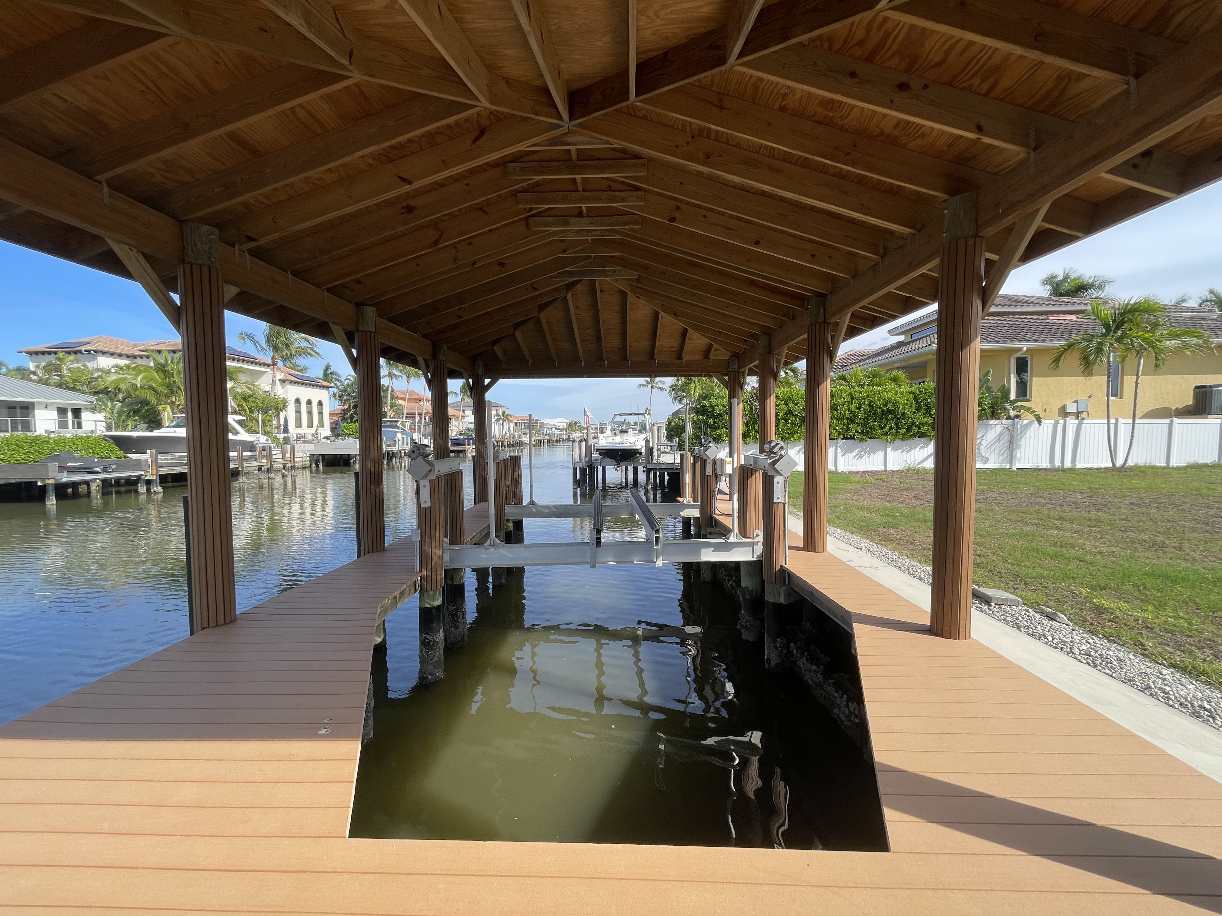Private Covered Boat Dock