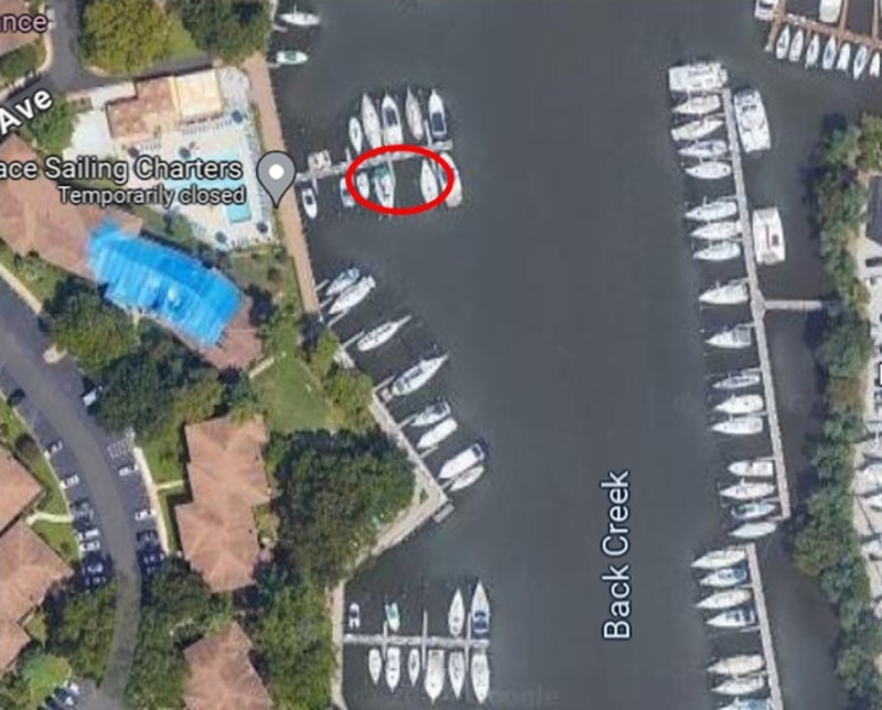40ft Deep Water Slip on Back Creek