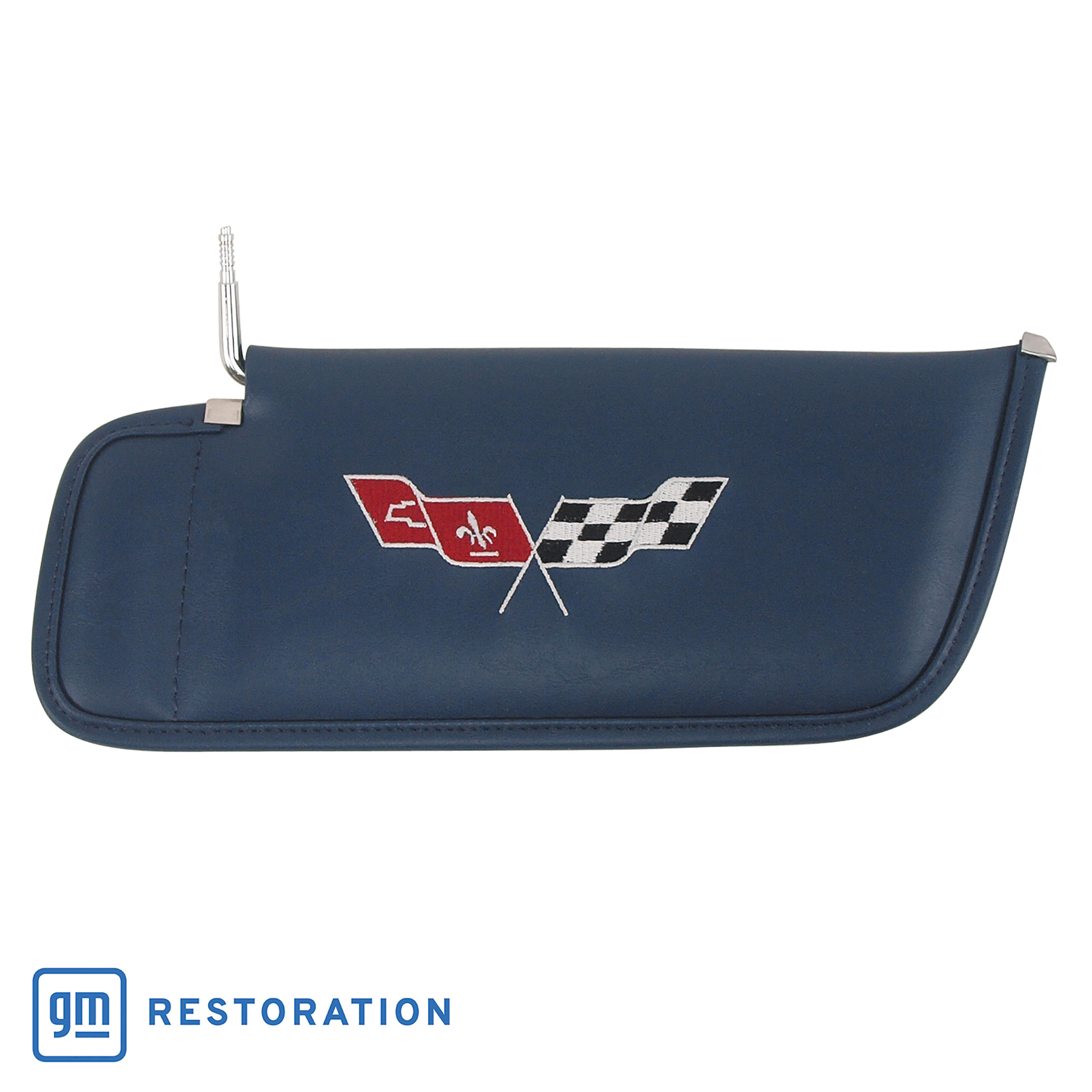 C3 1982 Corvette Sunvisor Charcoal Embroidered W/Logo - CA main image 1