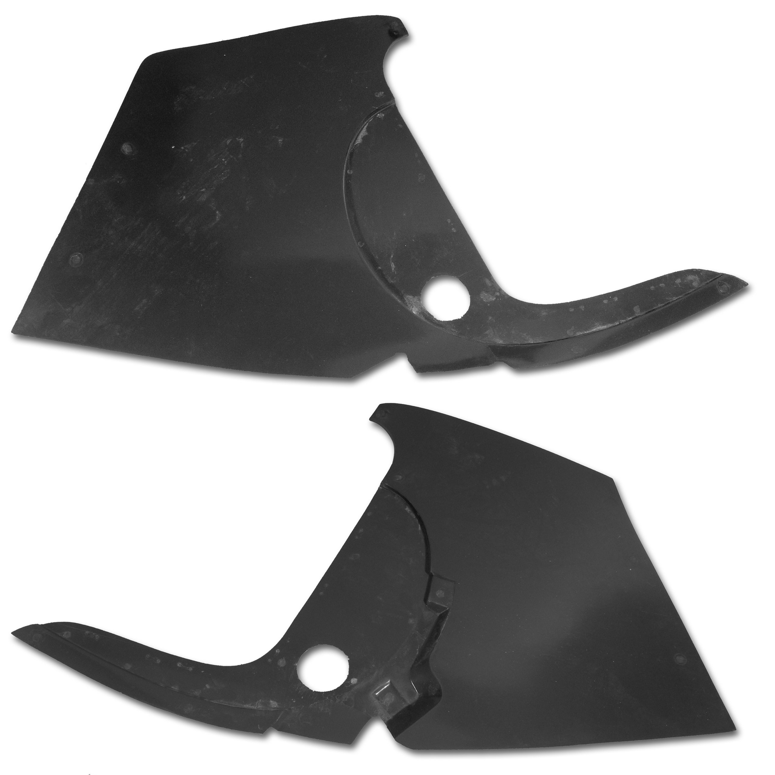 1968-1969 Corvette Kick Panels - Gunmetal - CA