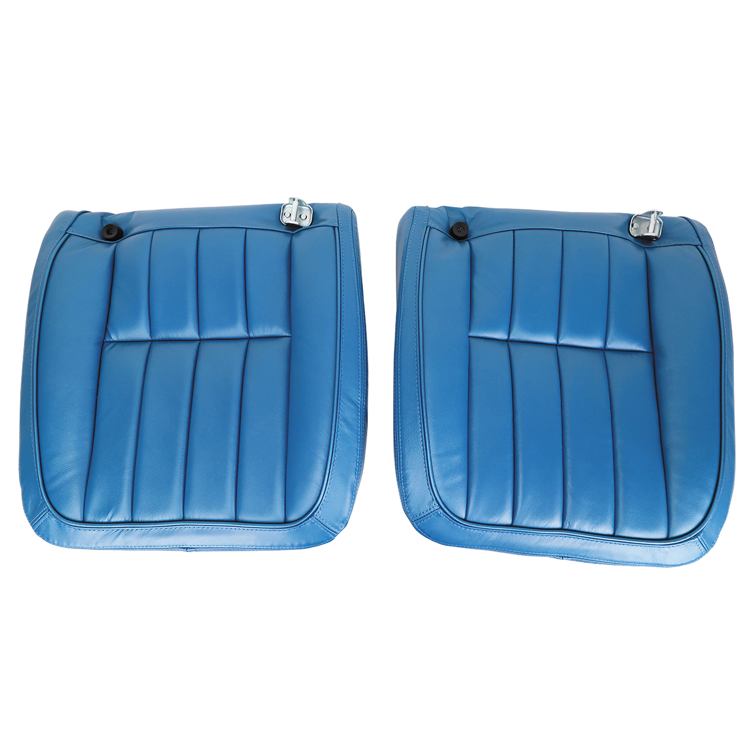 C3 1969 Corvette Mounted Seats Bright Blue Vinyl With Headrest Bracket - CA main image 0