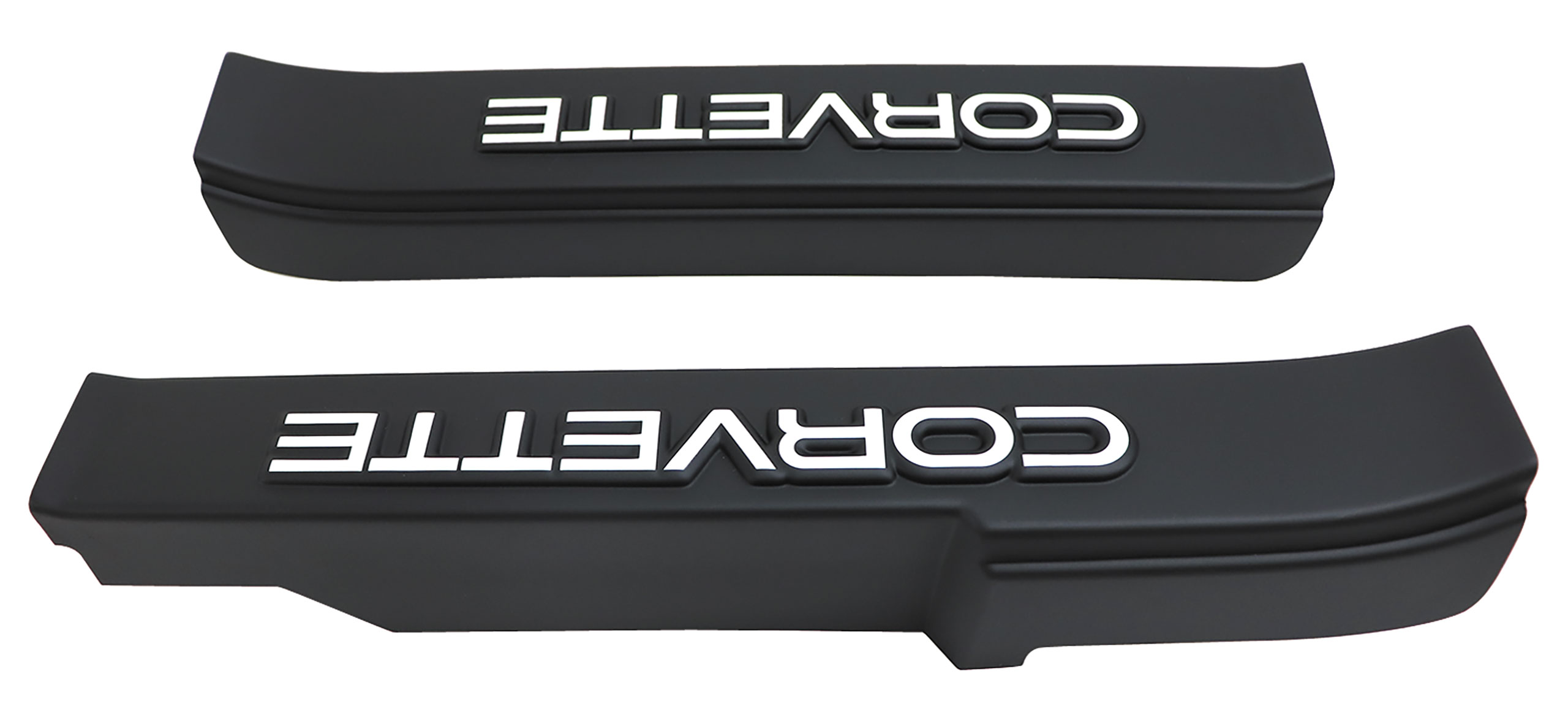 1984 Corvette Rear Inner Guard 1984-1987 C4 Corvette Door Sill Guards W/Corvette Logo - Black ...