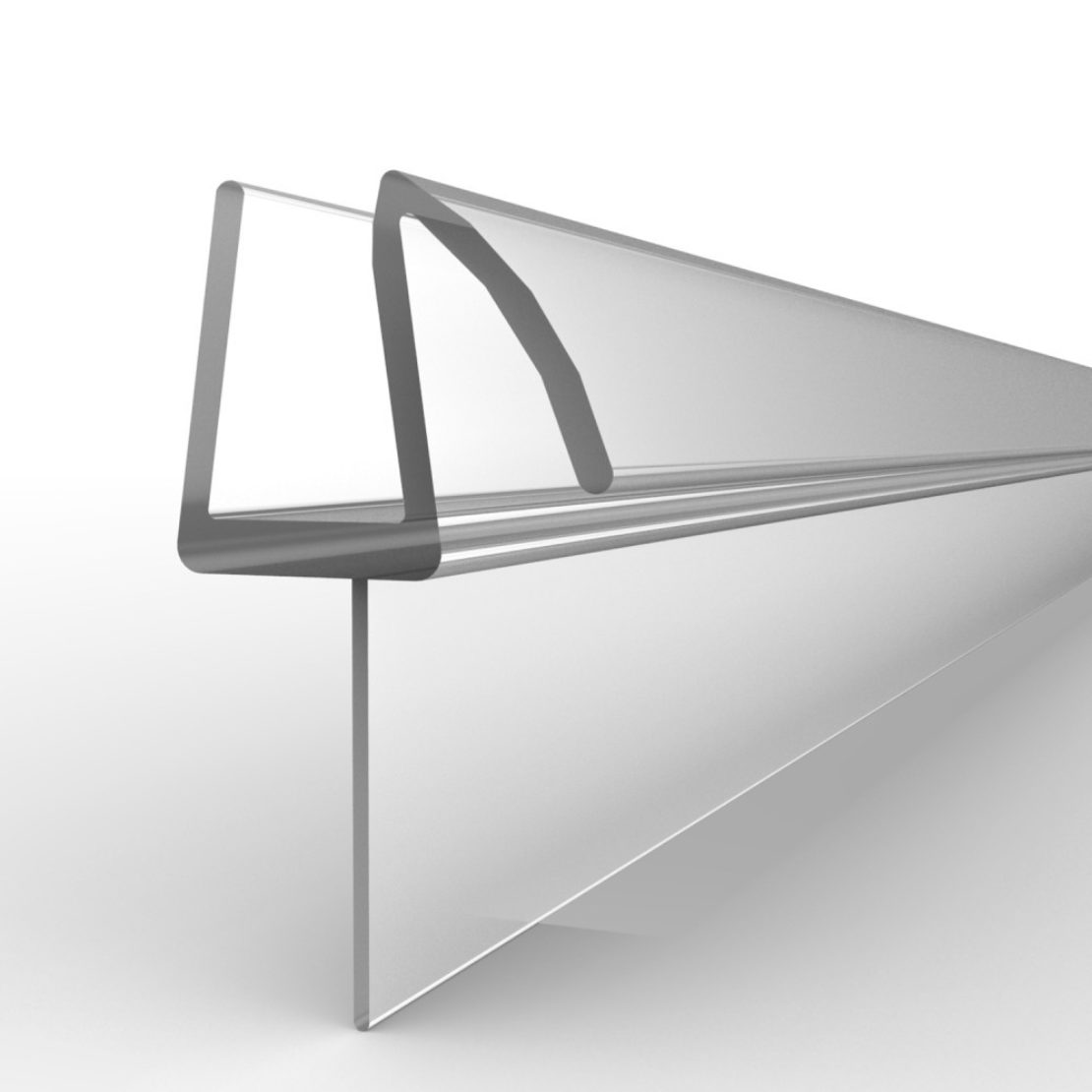 Basco 1/4 inch shower door sweep 38 inches (1" x 38") (Infinity