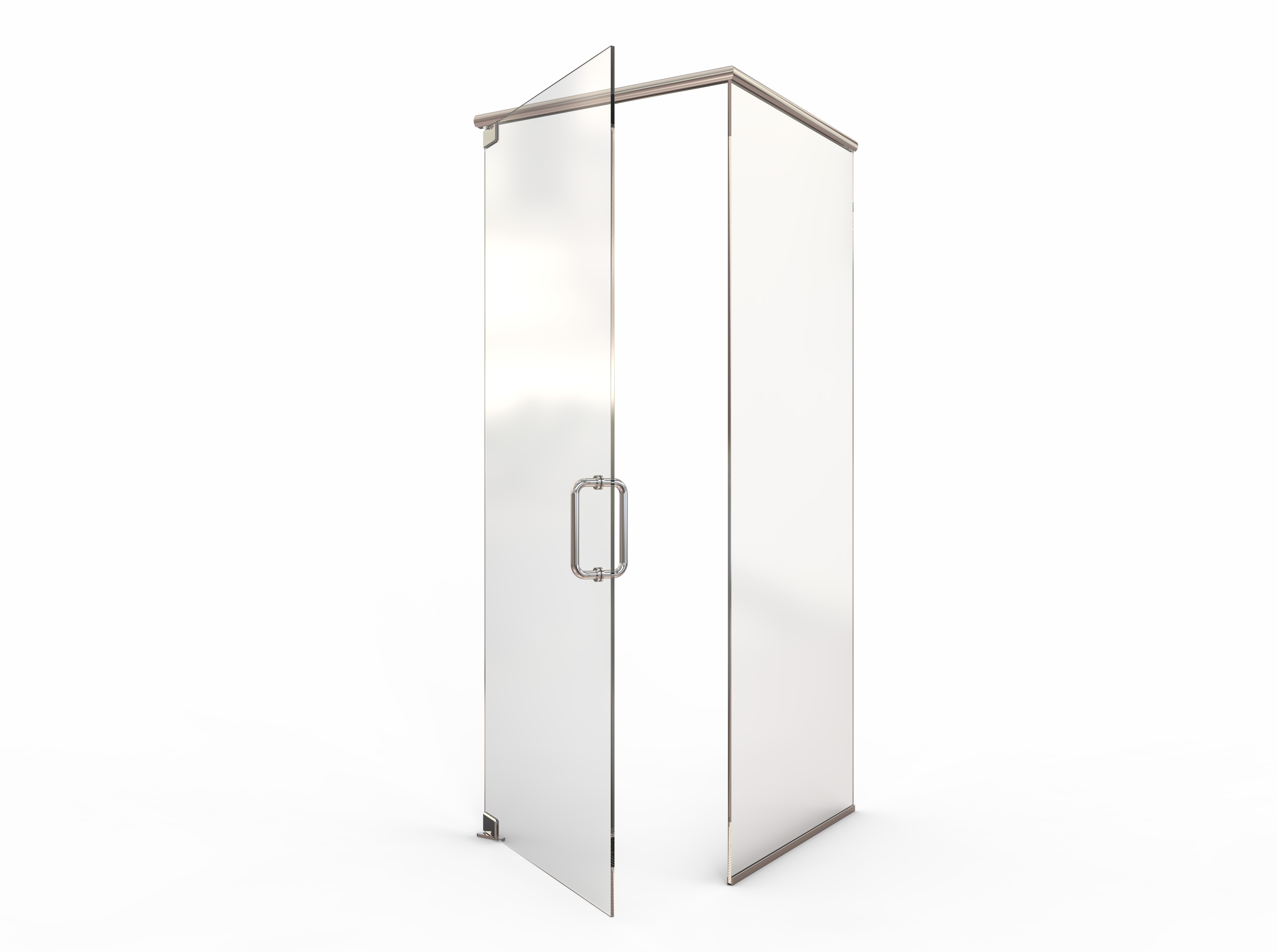 Celesta Frameless 3/8inch Glass Swing Door &… Basco Shower Doors
