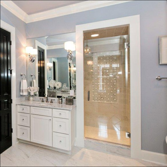 Celesta Frameless 3 8 Inch Glass Swing Shower Door Basco Shower Doors