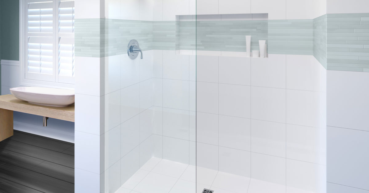Celesta Frameless 3/8-inch Glass Shower Screen | Basco Shower Doors