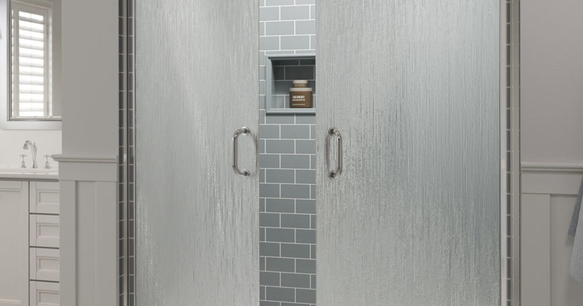 Infinity SemiFrameless 1/4inch Glass French Swing Shower Doors