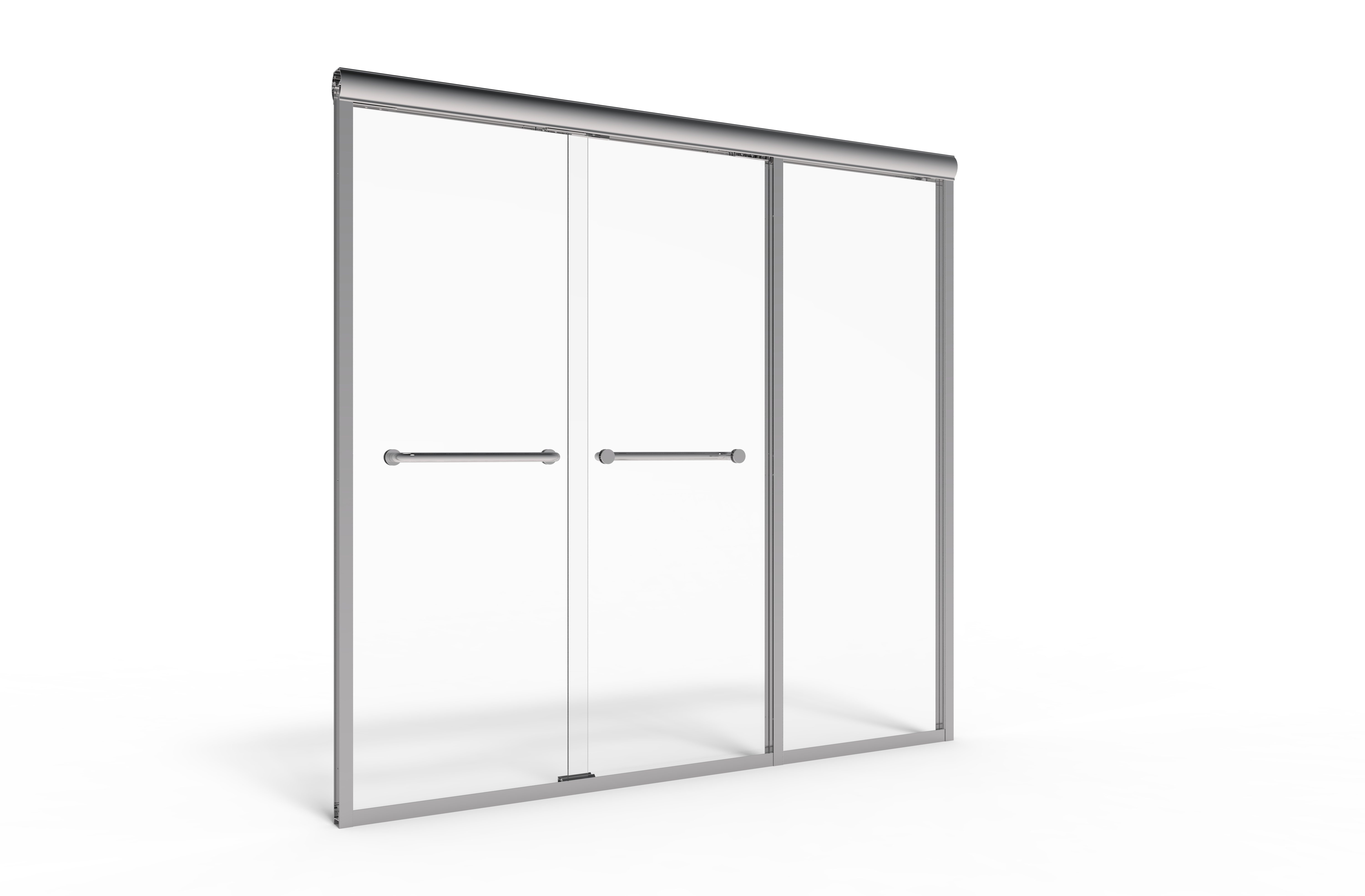 Aston Langham 60 X 75 Single Sliding Frameless Shower Door