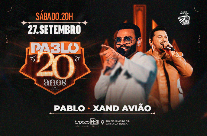 PABLO 20 ANOS RIO DE JANEIRO