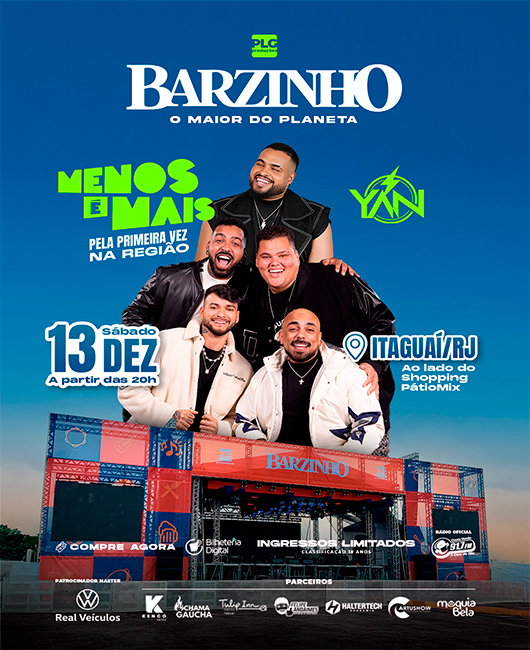 Barzinho com Menos é Mais e Yan em Itaguaí