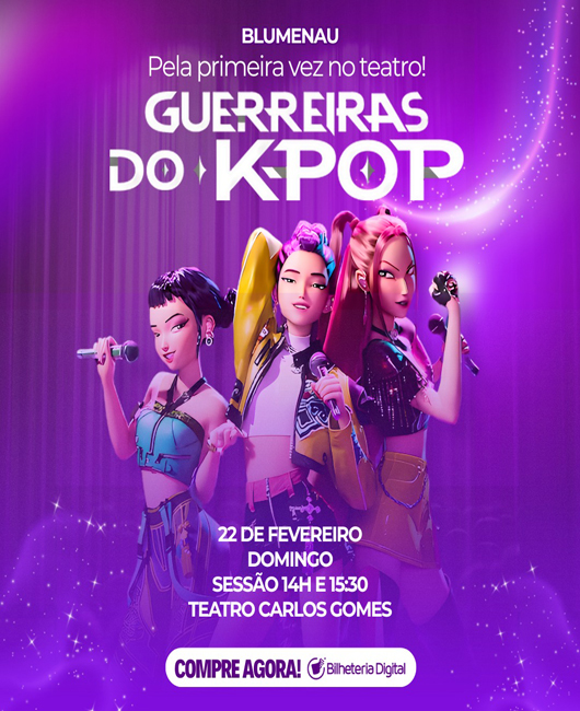 Guerreira Do Kpop Teatro Carlos Gomes - 14h em Blumenau