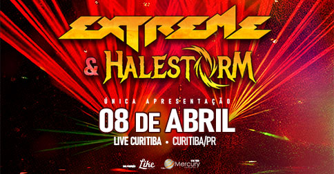 Extreme e Halestorm em Curitiba