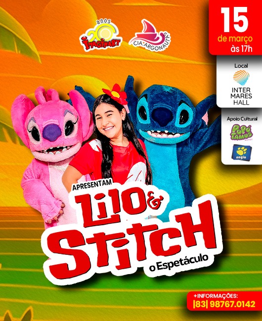 Lilo & Stitch O Espetáculo em Cabedelo