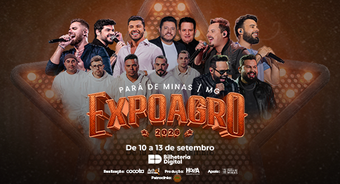 Expoagro Pará de Minas 2026 | Domingo com Bruno e Marrone em Pará de Minas