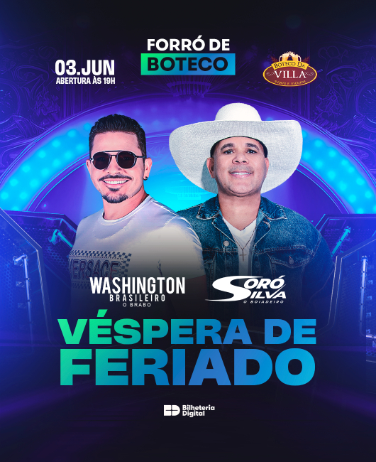 Forró de Boteco com Washington Brasileiro e Soró Silva em São Bernardo do Campo