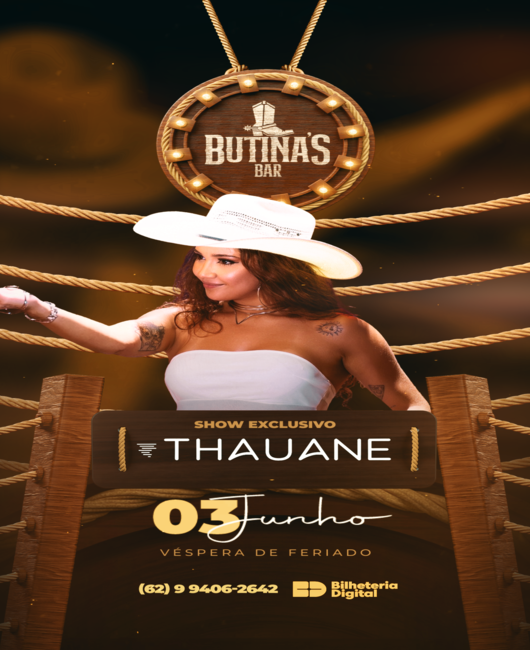 Butinas Bar - Show Thauane em Goiânia