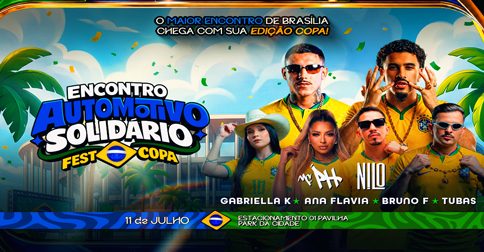 Encontro Automotivo Solidário Fest Copa em Brasília